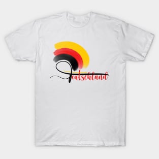 Deutschland Lettering Art T-Shirt